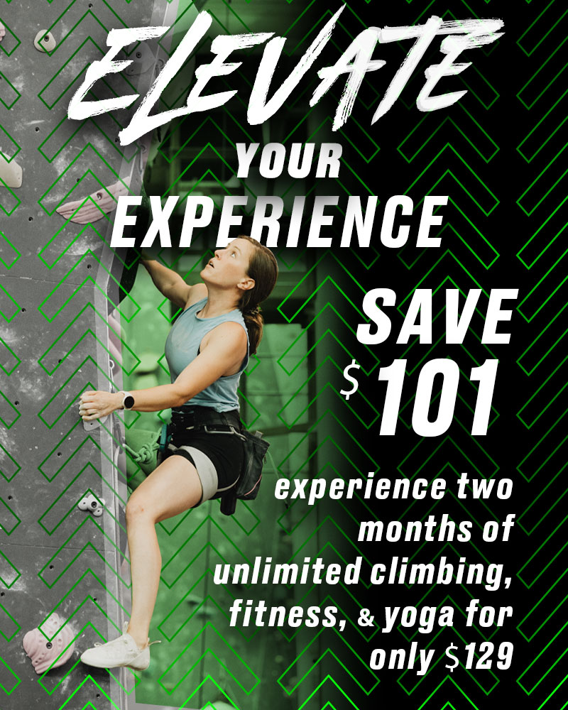 Promotional sale for two months of climbing for $129