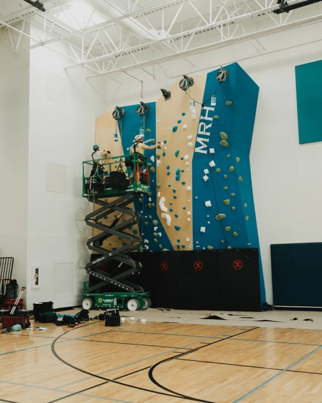 Our setters stepped out of the gym for a minute.

A couple weeks ago, they put up routes on Maplewood Richmond Heights Middle School’s new climbing wall.

Building for the next generation of climbers. Pretty cool.

#routesetting #routesettingteam #climbsoill #indoorclimbing #climbing #stlouis