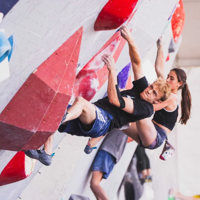 Three of our Team CSI climbers took on Nationals last weekend!

Huge congratulations to Keyara, Carder, and Ryan for representing us and helping Team CSI finish 79th out of 148 teams.

A special shoutout to Ryan, who finished 19th in the M/O 15 category and secured zones on three of the four boulders.

We're incredibly proud of these athletes and all the work they've put in this season. We can't wait to see what they'll accomplish next.

📸: @gajdaphotography 

#teamcsi #climbing #climbinggym #indoorclimbing #climbsoill #nationals