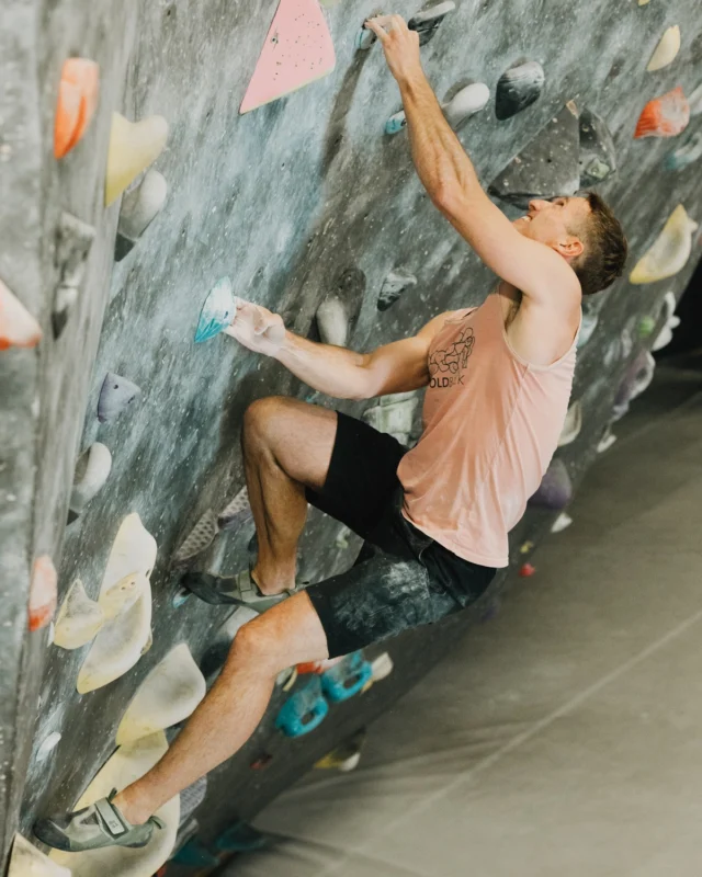 Meet Kevin.

Kevin is the definition of a passionate climber. After his college soccer career ended, he felt a little lost without a sport to push him.

Then, while working at Applebee's, a coworker introduced him to climbing—and he was hooked.

Not long after, Kevin hit the road from Pennsylvania to Nevada for a summer job with the U.S. Forest Service. Along the way, he stopped at REI to pick up a pair of La Sportiva Cliff shoes and a chalk bag.

Every night, he and his coworker would "throw a rope on random cracks and face climbs and have a great time."

By 2004, climbing had become a huge part of Kevin's life. He built home walls to train and spent most of his time climbing trad and sport routes outside.

After twenty-five years of climbing, he's still chasing new routes, new adventures, and sharing that passion with the people around him.

We're grateful Kevin is part of the community.

#memberspotlight #climbinggym #climbing #climbsoill #indoorclimbing