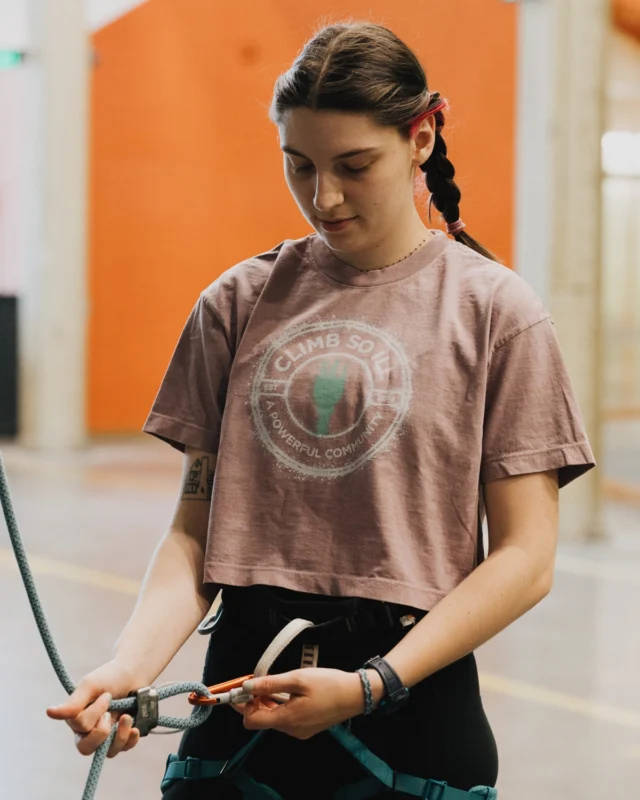 Our new airbrushed crop tees are here. Pick one up at either shop.

#newmerch #merchdrop #climbinggym #climbing #climbsoill #indoorclimbing