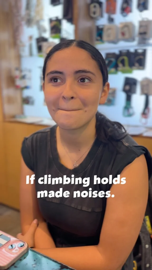 Everybody imagines what climbing holds sound like right?? RIGHT??!!! 😂